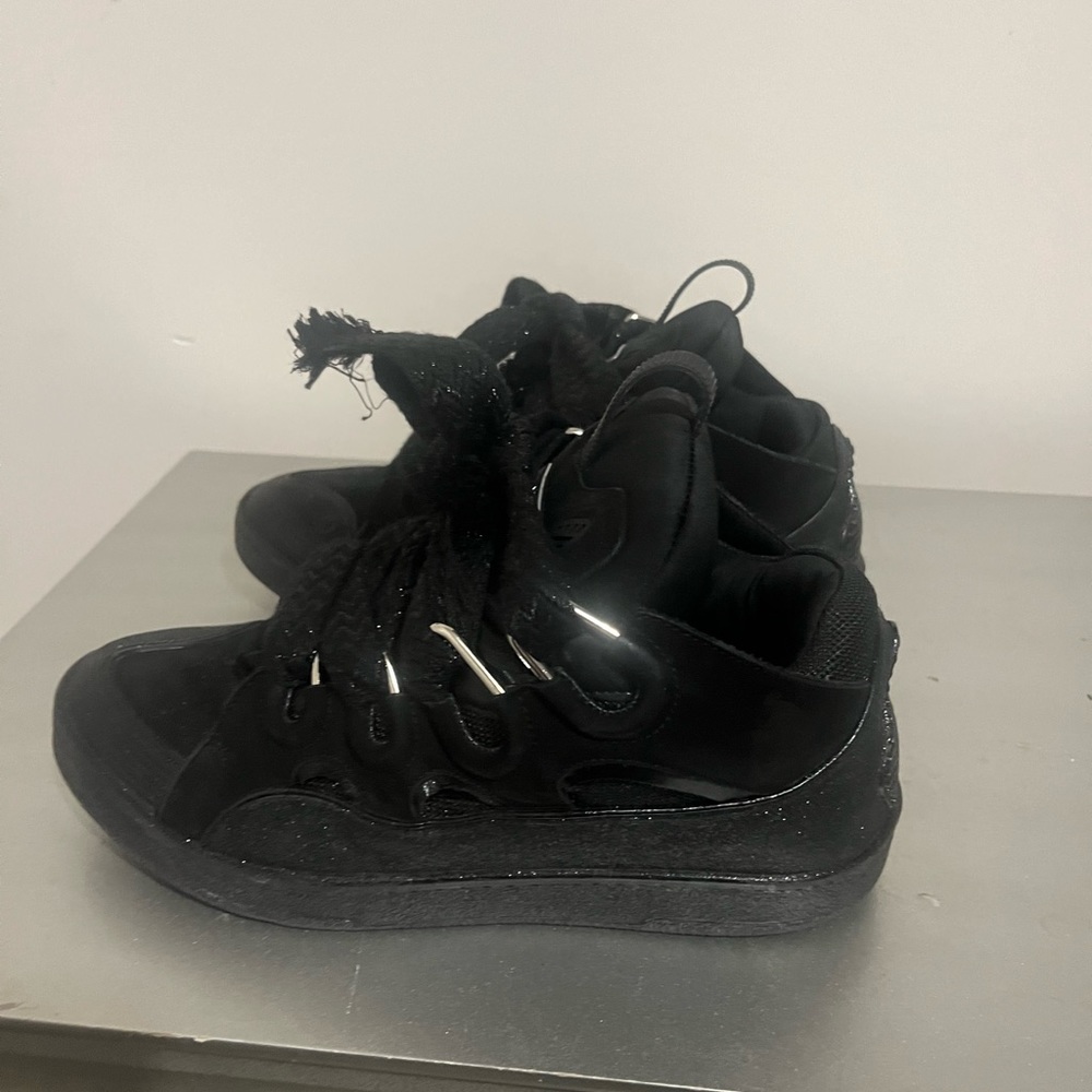 All black lanvin curb size 45 (11.5)